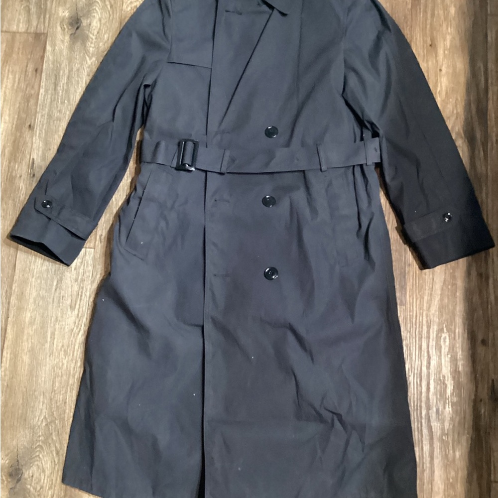 Men's Black Trench Coat